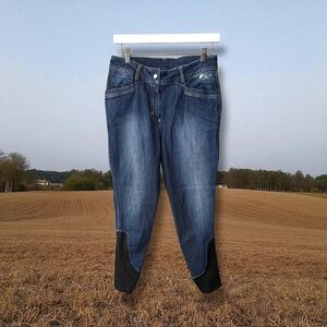 OEQ equestrian jeans size 28 OAK EQUESTRIAN 🐴 breeches riding denim horse